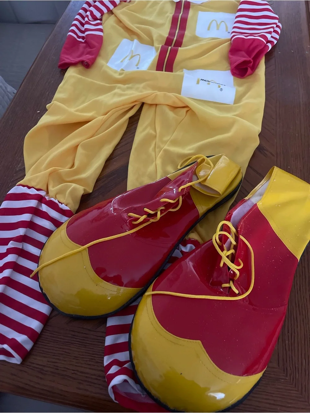 McDonald's Ronald McDonald Costume in Bright Yellow and Red
